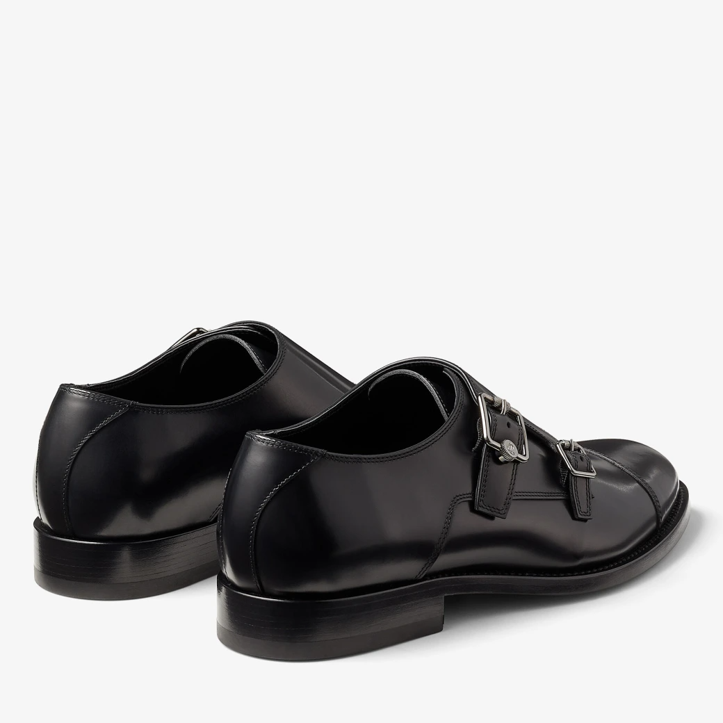  Giày Jimmy Choo Nam Finnion Monkstrap 'Black' 