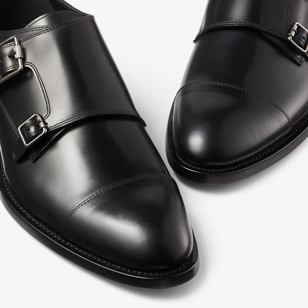  Giày Jimmy Choo Nam Finnion Monkstrap 'Black' 