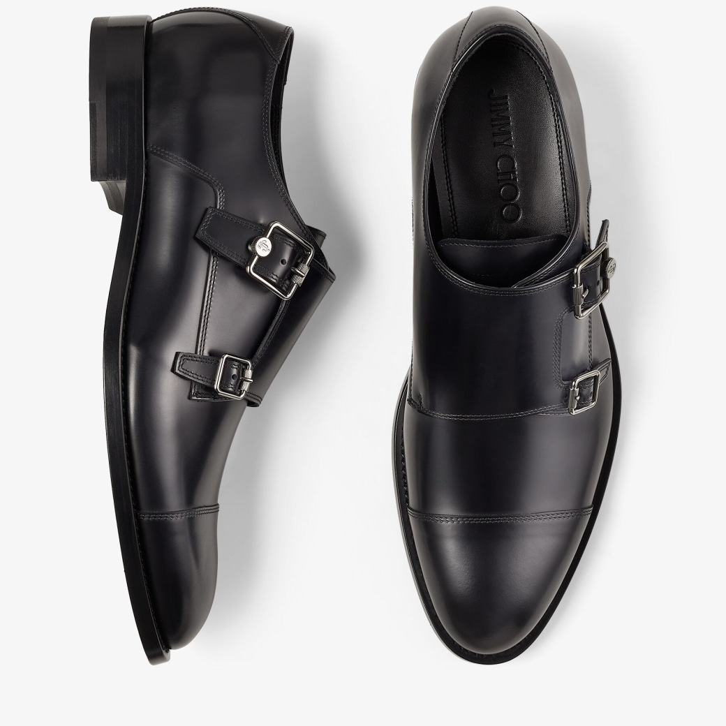  Giày Jimmy Choo Nam Finnion Monkstrap 'Black' 