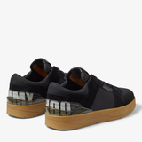  Giày Nam Jimmy Choo Florent F Logo-print Suede 'Black' 