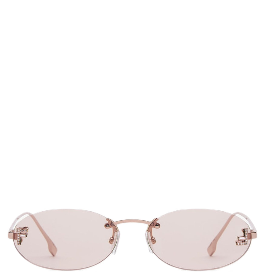  Kính Nữ Fendi First Crystal Coloured 'Rose Gold' 