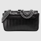  Túi Nữ Gucci GG Marmont Mini Shoulder 'Black Leather' 