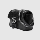  Túi Nữ Gucci GG Marmont Mini Shoulder 'Black Leather' 