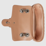  Túi Nữ Gucci GG Marmont Mini Shoulder Rose 'Beige Leather' 