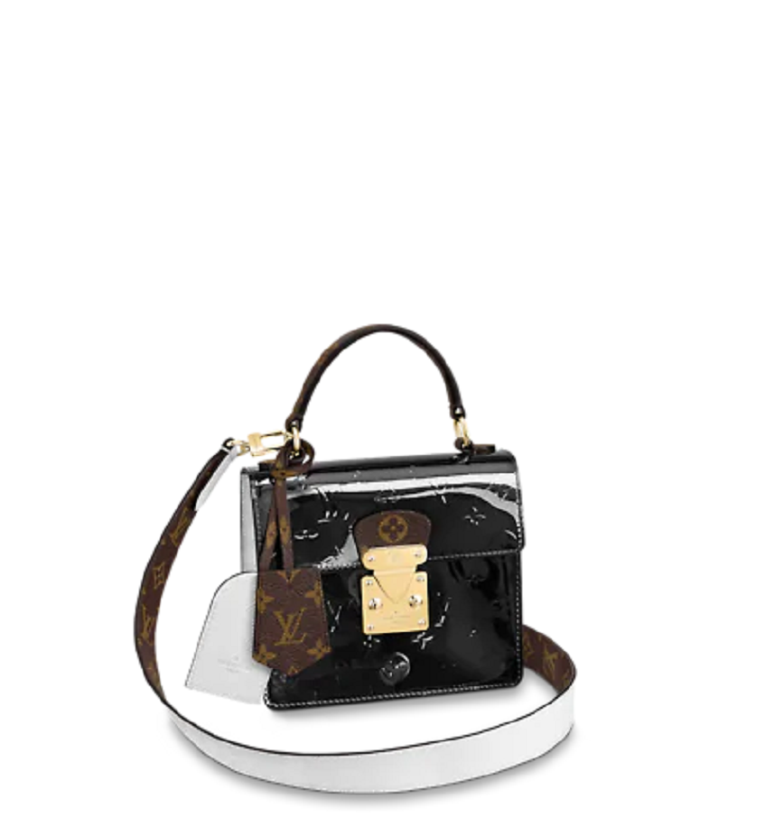  Túi Nữ Louis Vuitton Spring Street Monogram Vernis 'Black' 