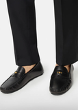  Giày Nam Versace Leather Loafers 'Black' 