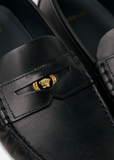  Giày Nam Versace Leather Loafers 'Black' 