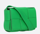  Túi Nữ Bottega Veneta Mini Intreccio Leather Cross-Body 'Green' 