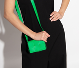  Túi Nữ Bottega Veneta Mini Intreccio Leather Cross-Body 'Green' 