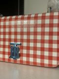  Túi Nữ Burberry Small Gingham Leather Lola Bag 'Red' 