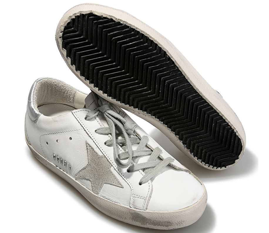 Gi y N Golden Goose Super Star White Silver GCOWS590 W77 LUXITY
