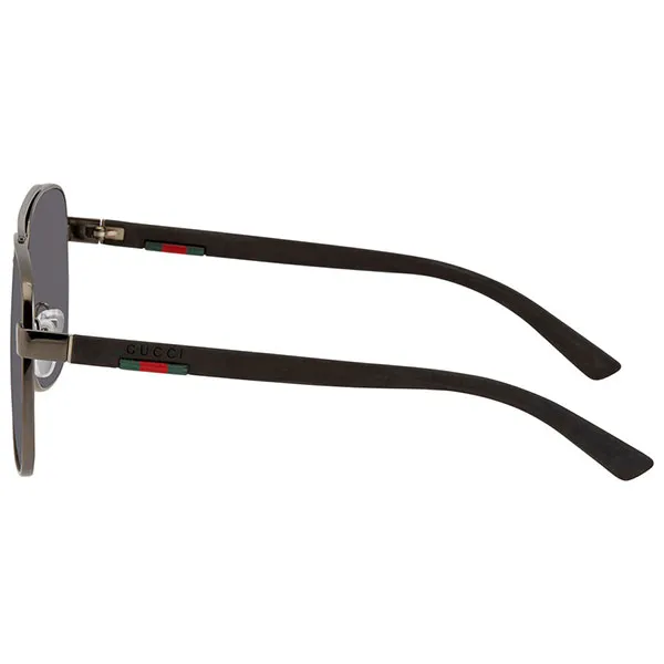  Kính Gucci Grey Aviator ‘Ruthenium’ 