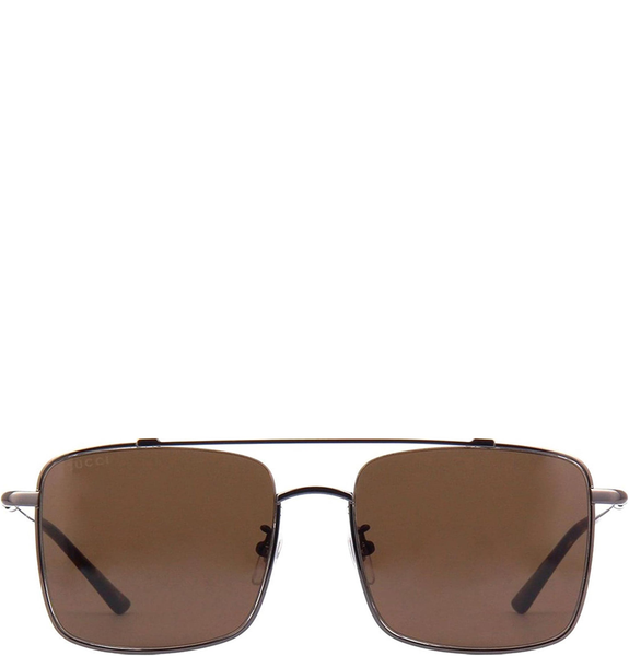  Kính Gucci Brown Rectangular ‘Ruthenium’ 