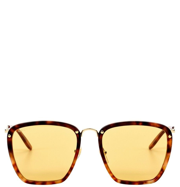  Kính Nam Gucci Green Rectangular ‘Havana’ 