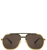  Kính Nam Gucci Navigator Sunglasses ‘Brown’ 