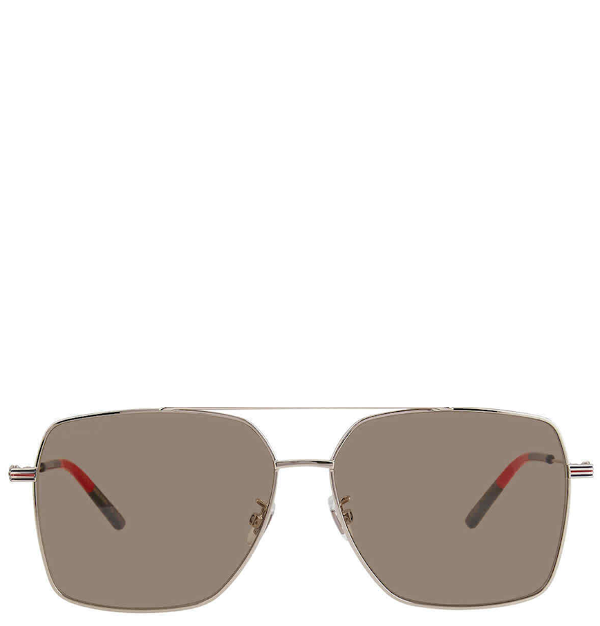  Kính Nam Gucci Aviator Sunglasses ‘Brown’ 