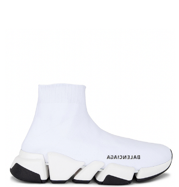  Giày Nữ Balenciaga Speed 2 Snearkers In 'White' 