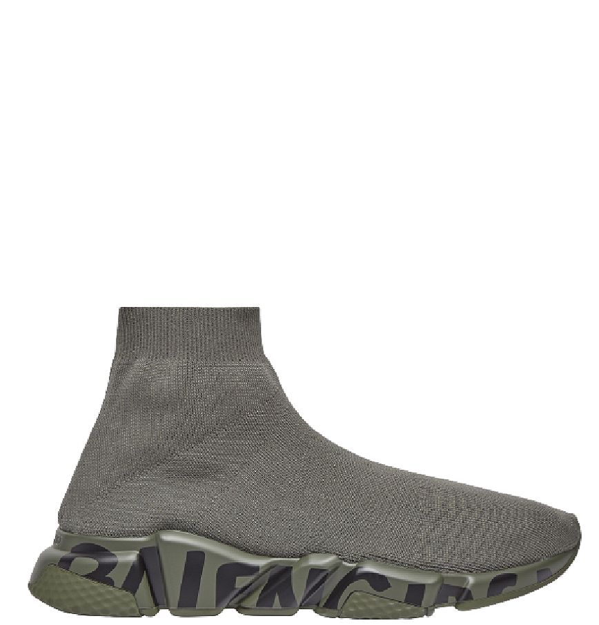  Giày Balenciaga Speed Recycled Trainers Graffiti 'Green' 