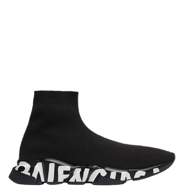  Giày Nam Balenciaga Speed Trainer 'Graffiti Black' 
