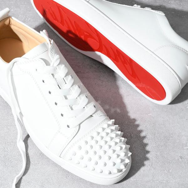  Giày Nam Christian Louboutin Louis Junior Spikes 'White' 