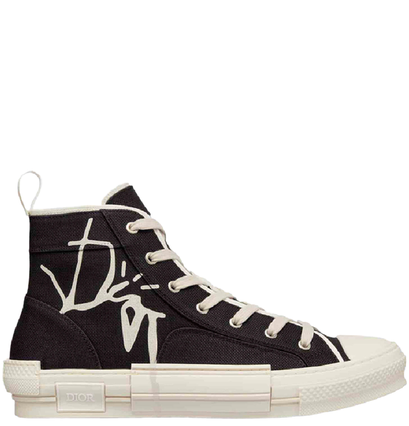  Giày Dior Nam B23 Cactus Jack High-Top 'Black Cream' 
