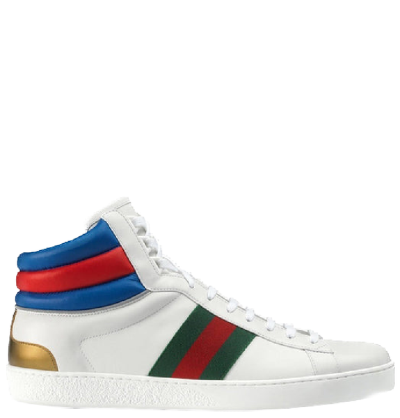  Giày Nam Gucci Ace High Top 'White' 