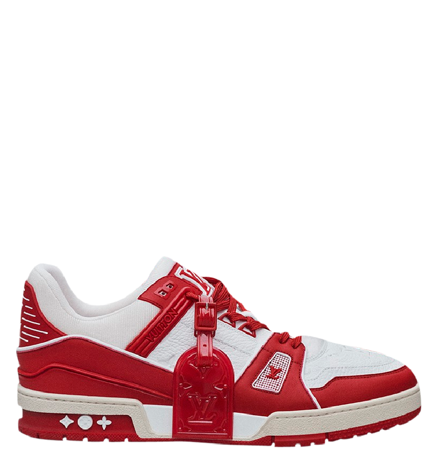 Buy Cheap Louis Vuitton Unisex Sneakers Red/White #9999924828 from
