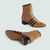  Giày Nam Adidas X Gucci Boot Leather 'Light Brown' 