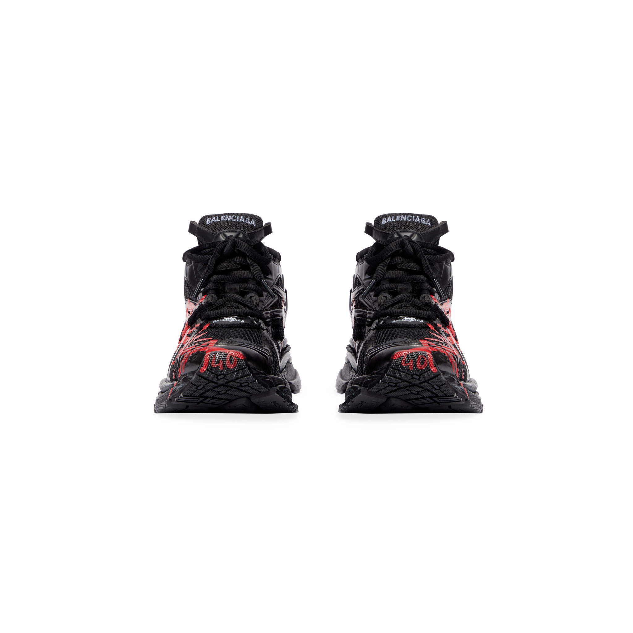  Giày Nam Balenciaga x Adidas Runner Graffiti 'Black' 