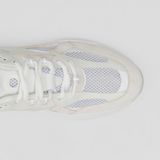  Giày Nam Burberry Logo Print Leather Suede Mesh Sneakers 'White' 