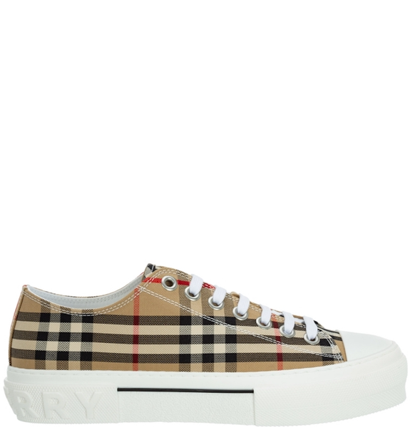  Giày Nam Burberry Vintage Check Cotton Sneakers 'Archive Beige' 