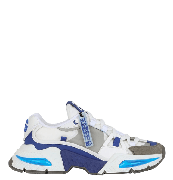  Giày Nam Dolce & Gabbana Mixed Material 'White Blue' 