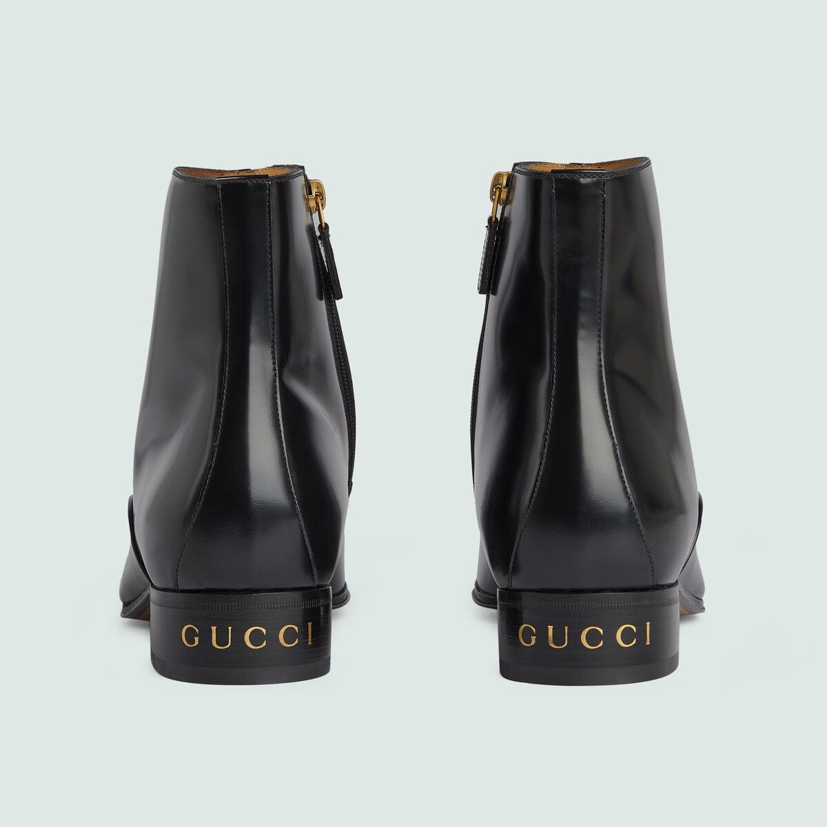  Giày Nam Gucci Boot With Tassel Leather 'Black' 