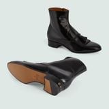  Giày Nam Gucci Boot With Tassel Leather 'Black' 