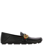  Giày Nam Gucci Driver With Web Leather 'Black' 