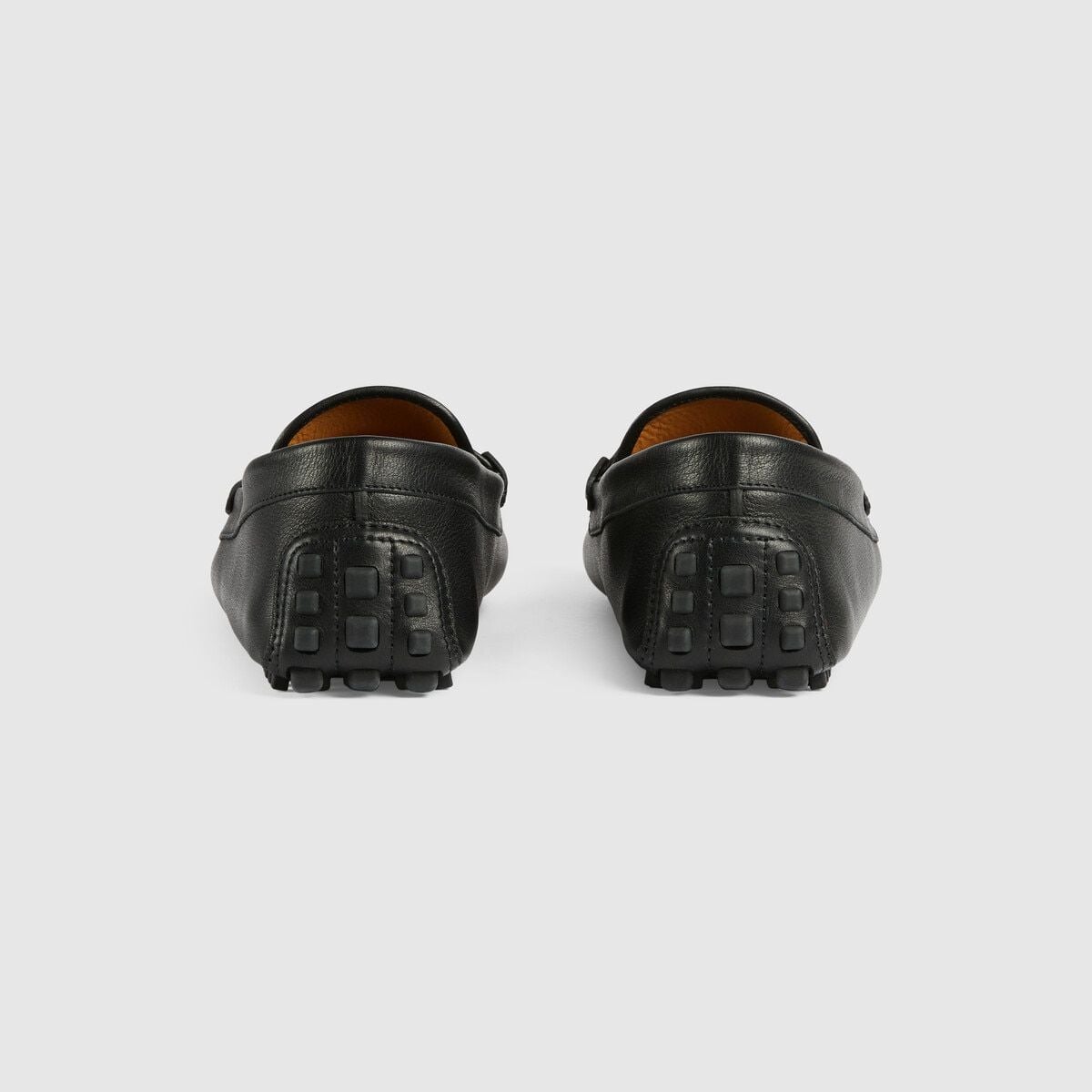  Giày Nam Gucci Driver With Web Leather 'Black' 