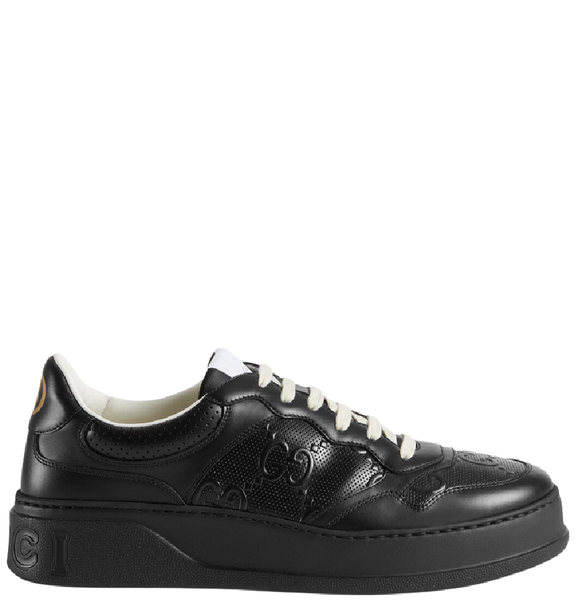  Giày Nam Gucci GG Embossed Leather 'Black' 