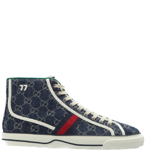  Giày Nam Gucci High Top Tennis 1977 'Dark Blue' 