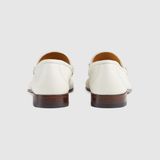  Giày Nam Gucci Horsebit Loafer Leather 'White' 
