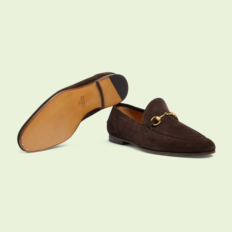  Giày Nam Gucci Jordaan Loafer 'Brown' 