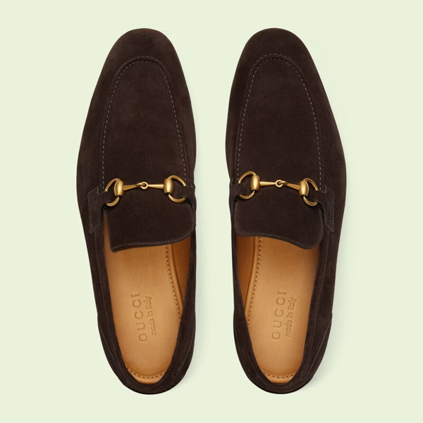  Giày Nam Gucci Jordaan Loafer 'Brown' 