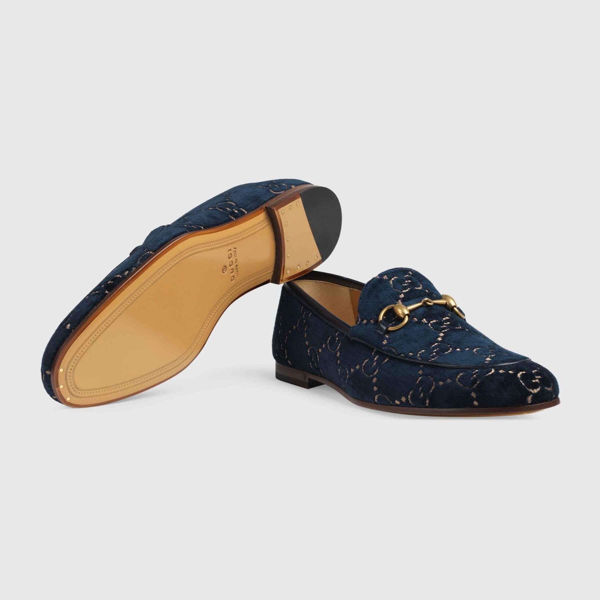 Giày Nam Gucci Jordaan Velvet Loafer 'Blue Beige' ‎430088-9TI90-4286 –  LUXITY