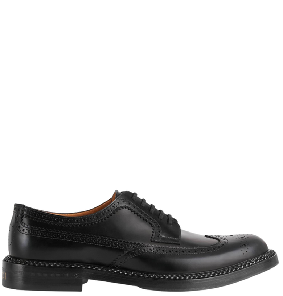  Giày Nam Gucci Lace Up Brogue 'Black' 