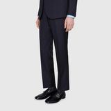 Giày Nam Gucci Leather GG Loafers 'Black' 