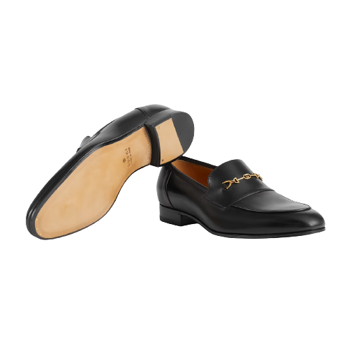  Giày Nam Gucci Loafer Horsebit 'Black' 