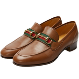  Giày Nam Gucci Loafer Horsebit 'Brown Leather' 