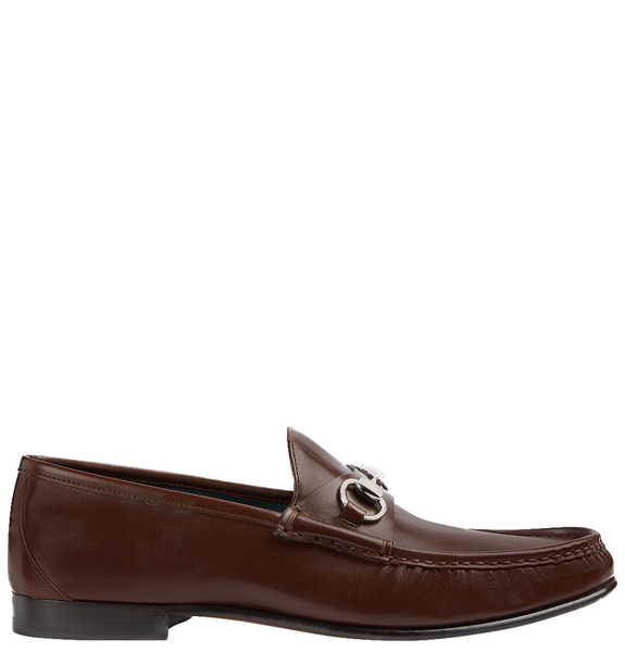  Giày Nam Gucci Loafer With Horsebit 'Brown' 