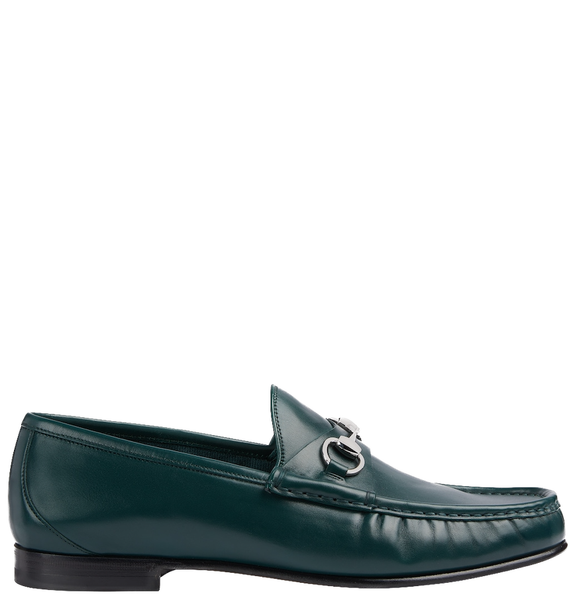  Giày Nam Gucci Loafer With Horsebit 'Dark Green' 