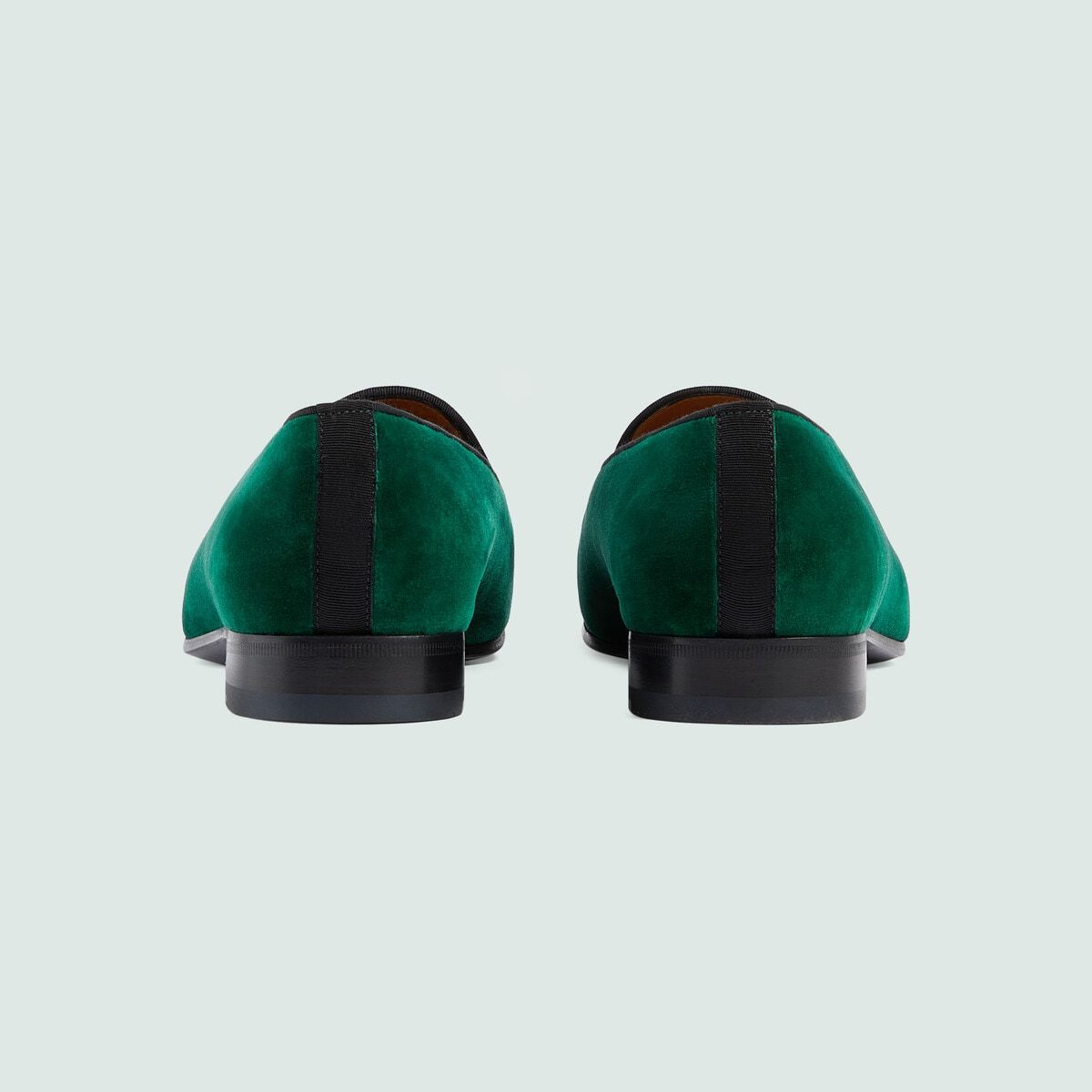  Giày Nam Gucci Loafer With Horsebit 'Green Velvet' 