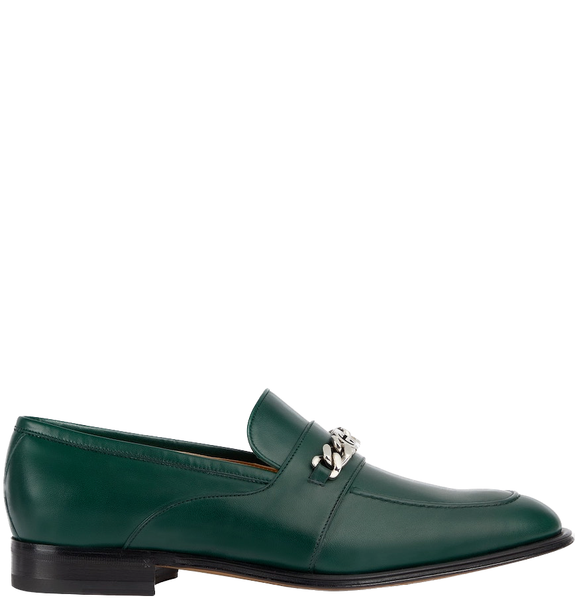  Giày Nam Gucci Loafer With Interlocking G 'Dark Green' 